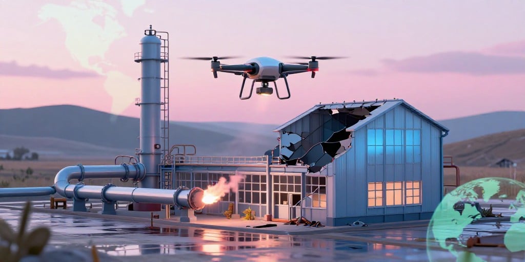 Drone Attack Ignites Fire at Gazprom’s Surgut Plant, Raising Energy Security Concerns