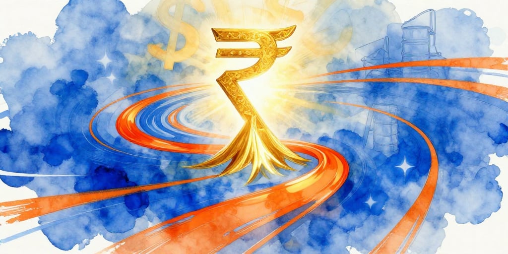 Indian Rupee Falls to New Record Low 95.80 vs. Dollar Amid Oil Tensions