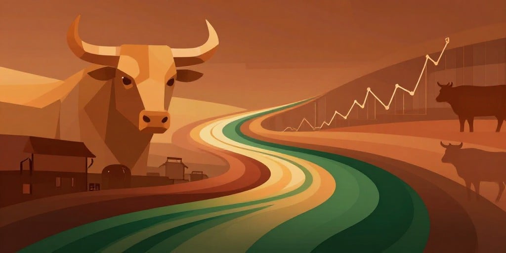 Live Cattle Futures Drop 82 Cents to $2.22—Auction Stall, Volatility Looms Live Cattle Futures Drop 82 Cents to $2.22—Auction Stall, Volatility Looms