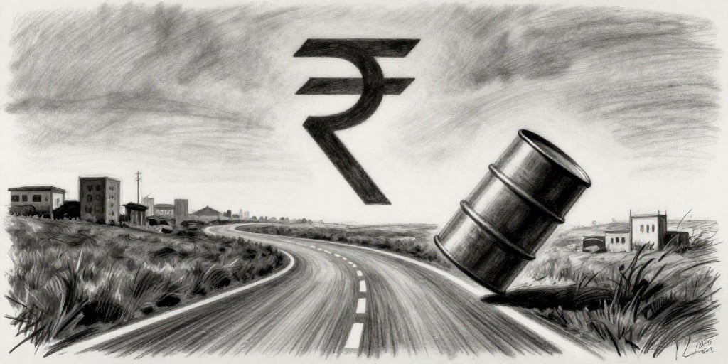Rupee Gains on Falling Oil Prices, Reaching Near 52‑Week High vs. Dollar