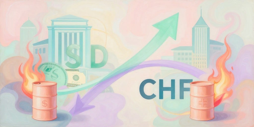 USD/CHF Rises on Middle‑East Tensions, Oil Prices, and Fed Hikes USD/CHF Rises on Middle‑East Tensions, Oil Prices, and Fed Hikes