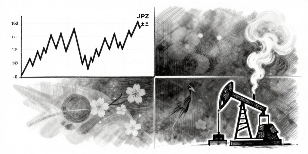 USD/JPY Near 160 as Oil Surge, Fed Outlook & Japanese Intervention Shake Markets